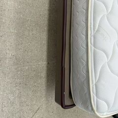 ★リユースのサカイ高崎店★TJ13372 アルフレックス ベッドフレーム＋マットレス ベージュ H77.5×D210×W155 クリーニング済みの画像