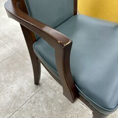 ★リユースのサカイ高崎店★TJ13373  椅子 サーモスブルー H41.5×D43×W53 クリーニング済みの画像