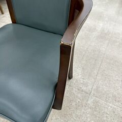 ★リユースのサカイ高崎店★TJ13373  椅子 サーモスブルー H41.5×D43×W53 クリーニング済みの画像