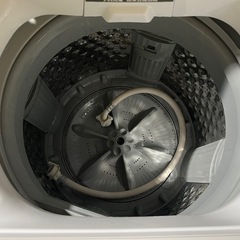 ２０２１年製　東芝　全自動洗濯機　４．５ｋｇ　ピュアホワイト　簡易乾燥　Ｗシャワー　パワフル洗浄　つけおきコース　ＡＷ－４５Ｍ９の画像