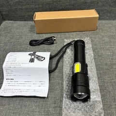 懐中電灯 防災軍用 ledライト C ハンディライト 18650バッテリー付 アルミニウム合金 IPX6防水の画像