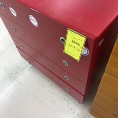 【ジャングルジャングル和歌山店】【Wa3268】チェスト 赤 リユースショップ リサイクルショップ 中古家具 中古家電 中古自転車 古着 冷蔵庫の画像