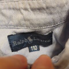 Ralph Lauren 長袖ポロシャツ 110 ブルー ポロ ラルフローレンの画像