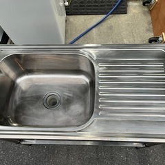 【😁屋外でも🙆‍♂️】ステンレス製一層シンクの画像