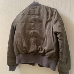 coen コーエン MA-1 中綿　カーキ　ミディアム　レディース
の画像