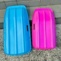 草そり　スノーボート　ソリ　雪遊びの画像