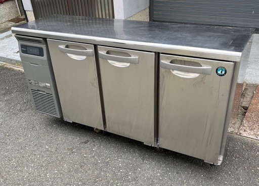 【動確済み】2019年 ホシザキ 業務用台下冷蔵庫 RT-150MTCG 1500×450×800 225L 単相 100Vコールドテーブル テーブル形冷蔵庫 大阪