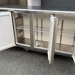 【動確済み】2019年 ホシザキ 業務用台下冷蔵庫 RT-150MTCG 1500×450×800 225L 単相 100Vコールドテーブル テーブル形冷蔵庫 大阪の画像