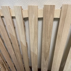 ニトリ購入品「丸めてしまえる 桐すのこベッドの画像