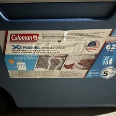 コールマンのエクストリームホイールクーラー62QT（約58L）の画像