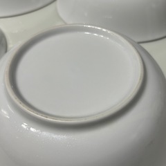 白　浅型どんぶり　4枚の画像