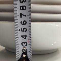 白　浅型どんぶり　4枚の画像