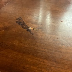 K2511-169 食器棚 ダークブラウン ※内部灯断線の為、着きません キズ汚れ有りの画像