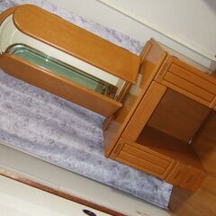 【11/13まで】ドレッサー（三面鏡）電源コードあり/の画像