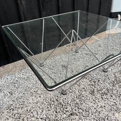 ✨ガラステーブル✨ おしゃれ ローテーブル / シンプルデザインの画像
