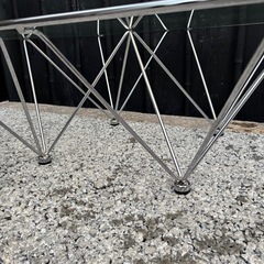 ✨ガラステーブル✨ おしゃれ ローテーブル / シンプルデザインの画像