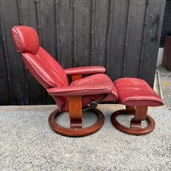 EKORNES エコーネス ストレスレスチェアー オットマン ノルウェー 本革の画像