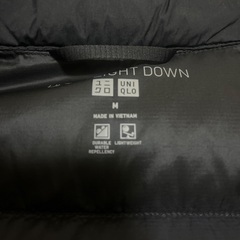 【Mサイズ】ユニクロ ウルトラライトダウン ブラックの画像