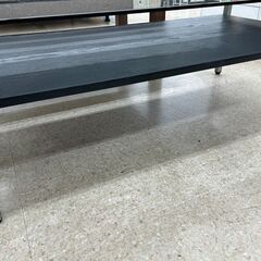 ★リユースのサカイ高崎店★TJ13371  ガラステーブル 黒 H41×D55×W110 クリーニング済みの画像