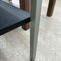 ★リユースのサカイ高崎店★TJ13371  ガラステーブル 黒 H41×D55×W110 クリーニング済みの画像