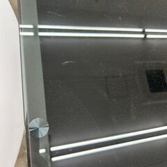 ★リユースのサカイ高崎店★TJ13371  ガラステーブル 黒 H41×D55×W110 クリーニング済みの画像
