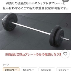 中古20kgプレート の画像