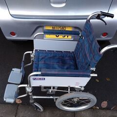 NiCK 車いす 介護用品（強化アルミ製）の画像