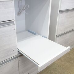 新品アウトレット品 食器棚 80食器ホワイト G-2442の画像