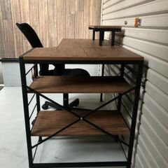 L字パソコンデスク&オフィスチェア【管理番号542】の画像