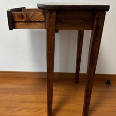 引出付ハーフラウンドテーブルの画像