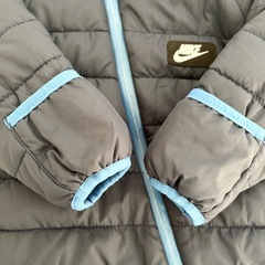 【美品】NIKE ナイキ ベビーダウン ジャンプスーツ カバーオール 80cmの画像