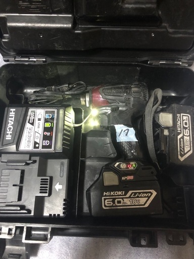 ④ハイコーキ18vインパクトドライバWH18DDL2中古品