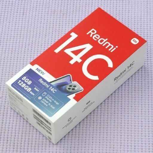 使用感少なめ Xiaomi Redmi 14C SIMフリー 128GB ネットワーク利用制限－ スターリーブル― ソフトケースなど付