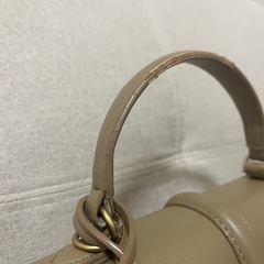 【milaowen 】ミラオーウェン ベージュ キャメル ハンドバッグの画像