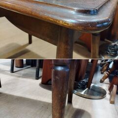 レトロ 木製 コーヒーテーブル サイドテーブル ミニテーブル ヴィンテージ家具　/TJ-2652 2Fの画像