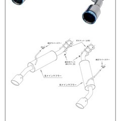 日産V37スカイライン用HKSマフラー値段相談可能の画像