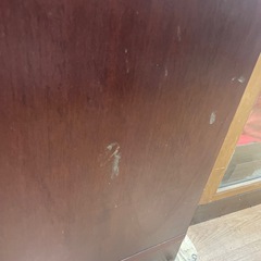 ☆ドリーム荒牧店☆ジモティー割引有☆【クリーニング済み】オールドカリモク 食器棚　現状販売の画像