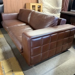 カウチソファー　オットマン　三人掛けの画像