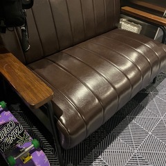 ニトリ合皮ソファー　　の画像