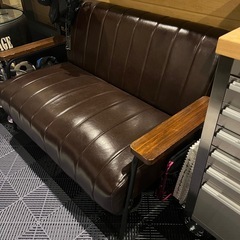 ニトリ合皮ソファー　　の画像
