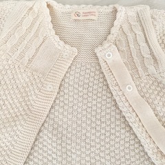 【新品未使用】オーガニックコットン ベビーニットカーディガン 綿100%の画像