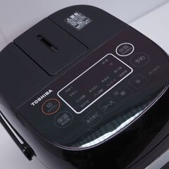 2020年製 東芝 TOSHIBA マイコン小型炊飯器 配達設置対応・一ヶ月保証 黒釜 3合炊き ブラック RC-5MFM(K)の画像