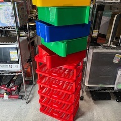 キッズ 5段 カラフルチェスト 衣類 おもちゃ 収納 ケース 整理タンス プラ製 中古品 現状品 ③の画像