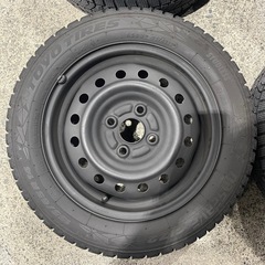 155/65R14 ダイハツ純正 スタッドレス ホイールセット 23年製バリ溝の画像