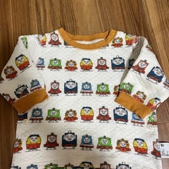 トーマス パジャマ　ユニクロキルトパジャマ　ユニクロキッズ　男の子保育園着90の画像