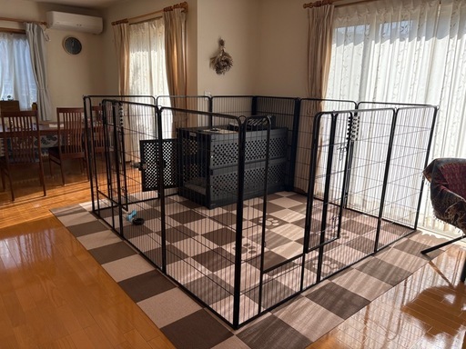 大型犬用 ペットサークル 2セット　高さ120cm PPK012B01