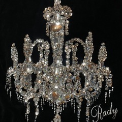 Rady  黒シャンデリア キラキラ豪華パーカーの画像