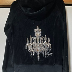 Rady  黒シャンデリア キラキラ豪華パーカーの画像