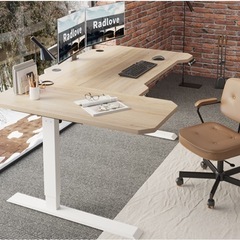 電動昇降式デスク 天板幅150CM×101CMの画像