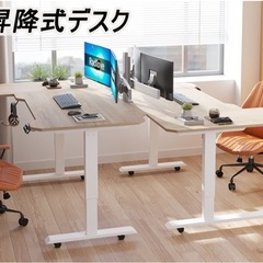 電動昇降式デスク 天板幅150CM×101CMの画像